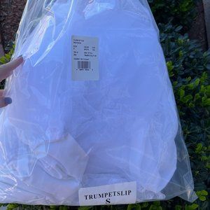White Small Petticoat Trumpet Slip Undergarment - Brand New